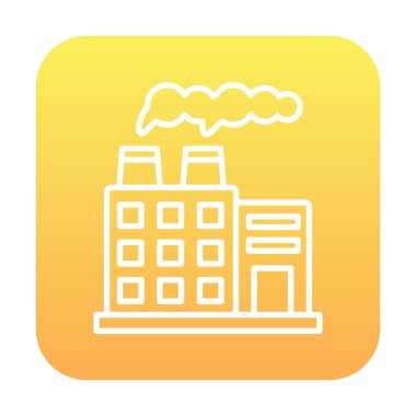 Factory icon, vector illustration simple design