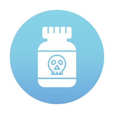  Zehirli vektör simgesi şişesi