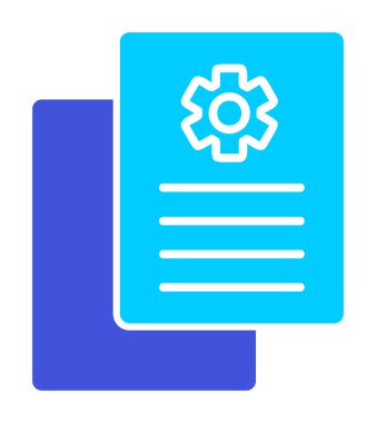 Çalışma Raporu. Web simgesi basit illüstrasyon