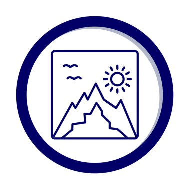 fotoğraf simgesi vektör illüstrasyonu