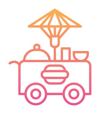 Gıda Oyalama Web simgesi, vektör illüstrasyonu 