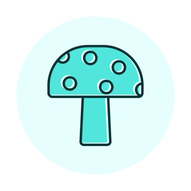 Mushroom icon, vector illustration simple design