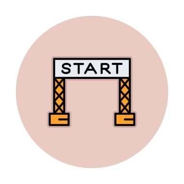 satır simge vektör çizim başlatmak