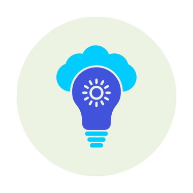 Bulut vektör ikonu. düz biçim tasarımı.