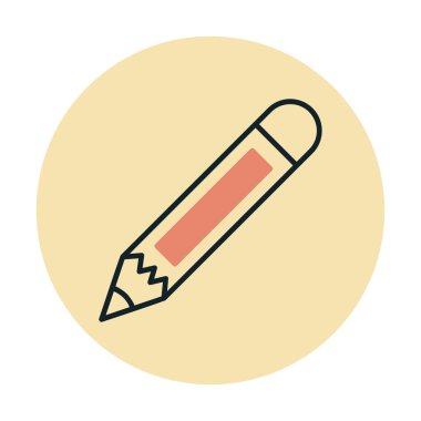 Kalem. Web simgesi basit illüstrasyon