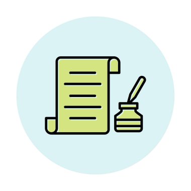 kalem, simge vektörü ile belge