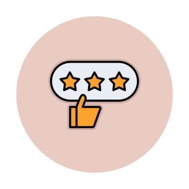 derecelendirme vektör simgesi, İyi İnceleme konsepti                         