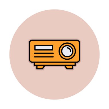 Projector web icon vector illustration