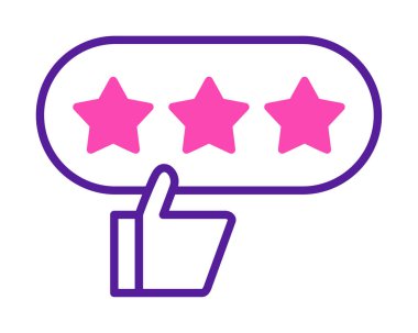 derecelendirme vektör simgesi, İyi İnceleme konsepti                         