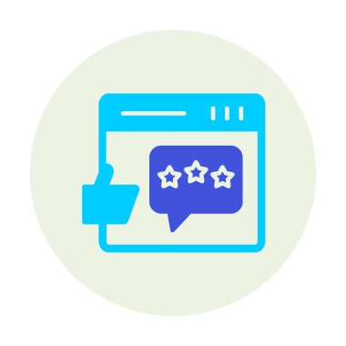 Geri besleme simgesi vektör illüstrasyon tasarımı