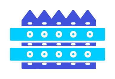 çit web simgesi, vektör çizim 