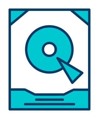 sabit disk vektör çizimi, simge ögesi