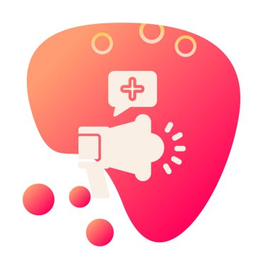 Basit Pazarlama Kampanyası simgesi, vektör illüstrasyonu