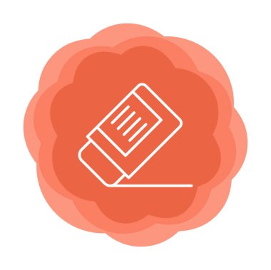 silgi simgesi, vektör illüstrasyonu basit tasarım