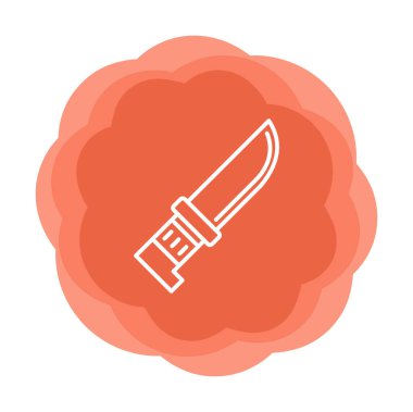 Beyaz arka plan üzerinde izole bıçak simge vektör  