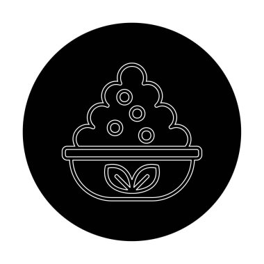 Mayalı kase, basit tasarım.