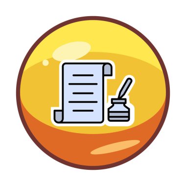 kalem, simge vektörü ile belge