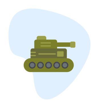askeri tank simgesi vektör illüstrasyon
