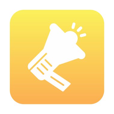 Megafon vektör illüstrasyonlu tanıtım konsepti simgesi