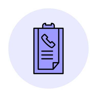 Basit Arama Listesi Geçmişi simgesi, vektör illüstrasyonu