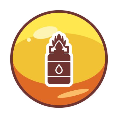 Kamp Gaz simgesinin vektör illüstrasyonu