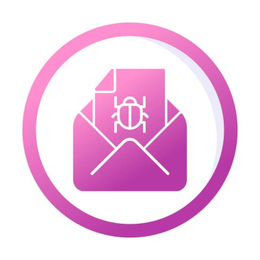 Basit çöp posta harfi simgesi, vektör illüstrasyonu