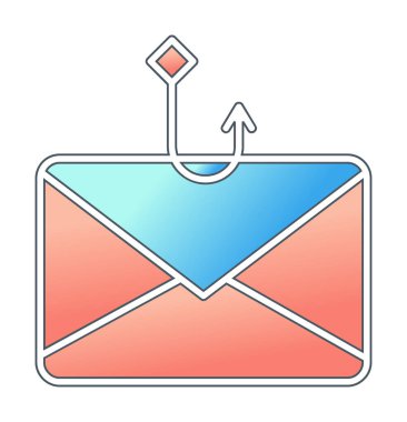  phishing line simgesi vektör illüstrasyon tasarımı