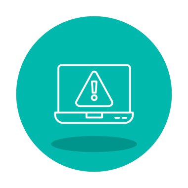 Hata vektör çizimi, Konsept ve grafik tasarım için Adware vektör çizgisi simgesi. 