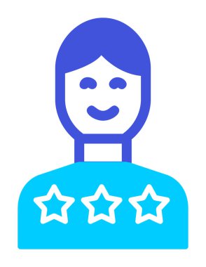 Müşteri memnuniyeti derecelendirme simgesi, vektör illüstrasyonu  