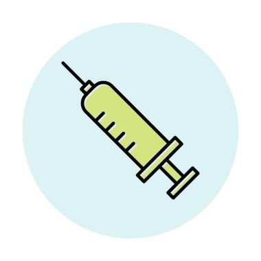 Şırınga web simgesi, vektör çizim 