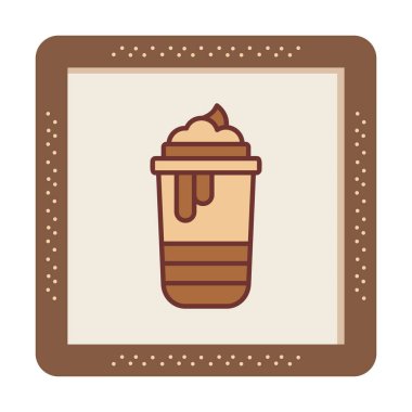 Sıcak çikolata, vektör illüstrasyon tasarımı 