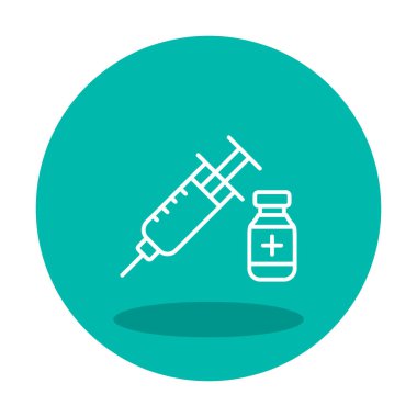 Basit insülin simgesi, vektör illüstrasyonu