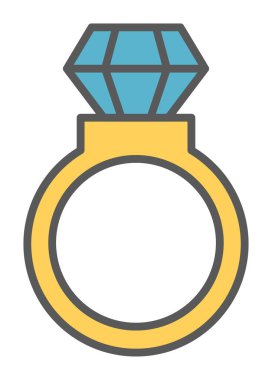 halka simgesi, vektör illüstrasyonu basit tasarım