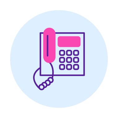 telefon düzlüğü simgesi. vektör illüstrasyonu