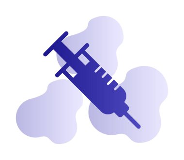 Şırınga web simgesi, vektör çizim 