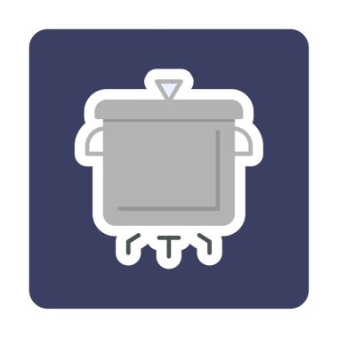 Pişirme vektörü düz simge. Pişirme Otu                   