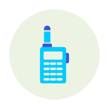 walkie talkie modern ikon vektör çizimi                                