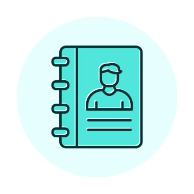 kitap simgesini başvurun, illüstrasyon vektör 