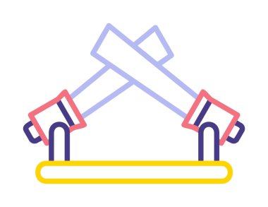Spots Lights simge vektör illüstrasyonunu gösterir