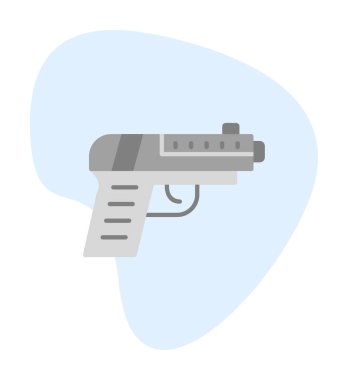 Basit silah silah vektör illüstrasyonu