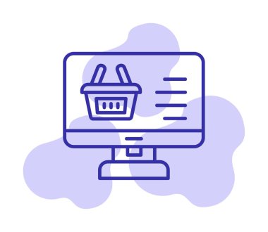 çevrimiçi alışveriş vektörü tasarımı                        