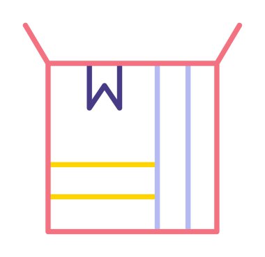 kutusu simgesini açın. vektör çizim                                      