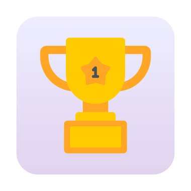 kupa düz vektör resimleme