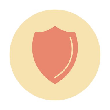 Kalkan düz kutsal kişilerin resmi. Vektör çizim