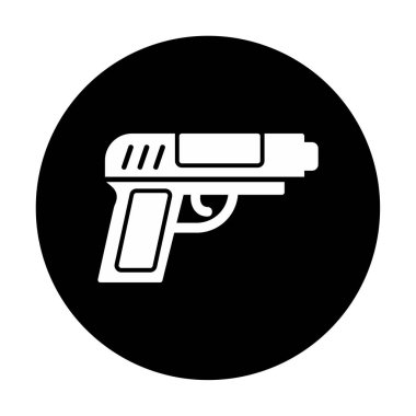 silah simgesi vektör illüstrasyonu