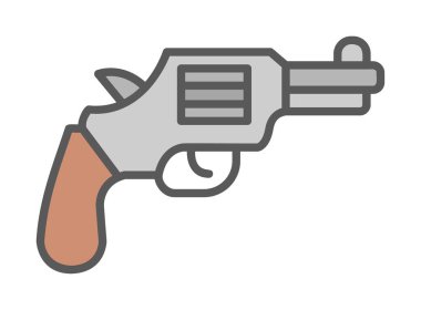 Basit silah silah vektör illüstrasyonu