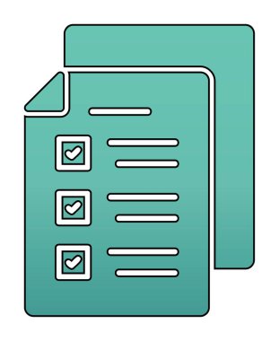 Sınav simgesi vektör illüstrasyonu 