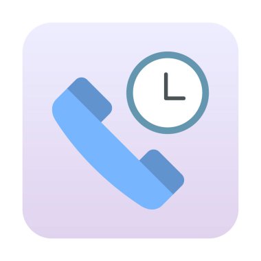 Basit Arama Bekleme simgesi, vektör illüstrasyonu