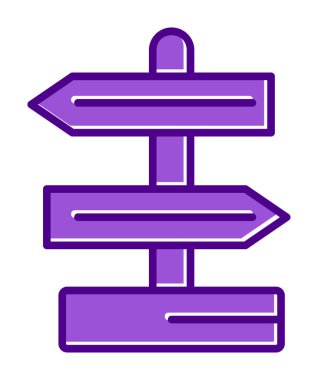 Yön işareti. Web simgesi basit tasarım 