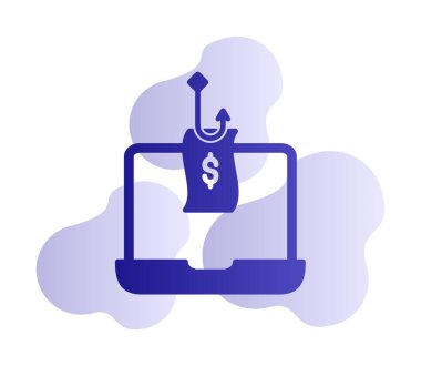 Para ikonu taklidi yapmak. Beyaz üzerinde izole edilmiş çizgi vektör simgesi